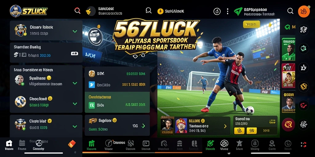 Screenshot utama 567LUCK menampilkan antarmuka taruhan yang menarik dan informatif.