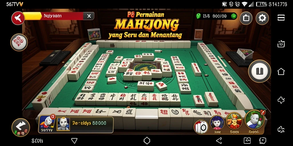 Gambaran permainan Mahjong yang seru dan menarik di 567TV.