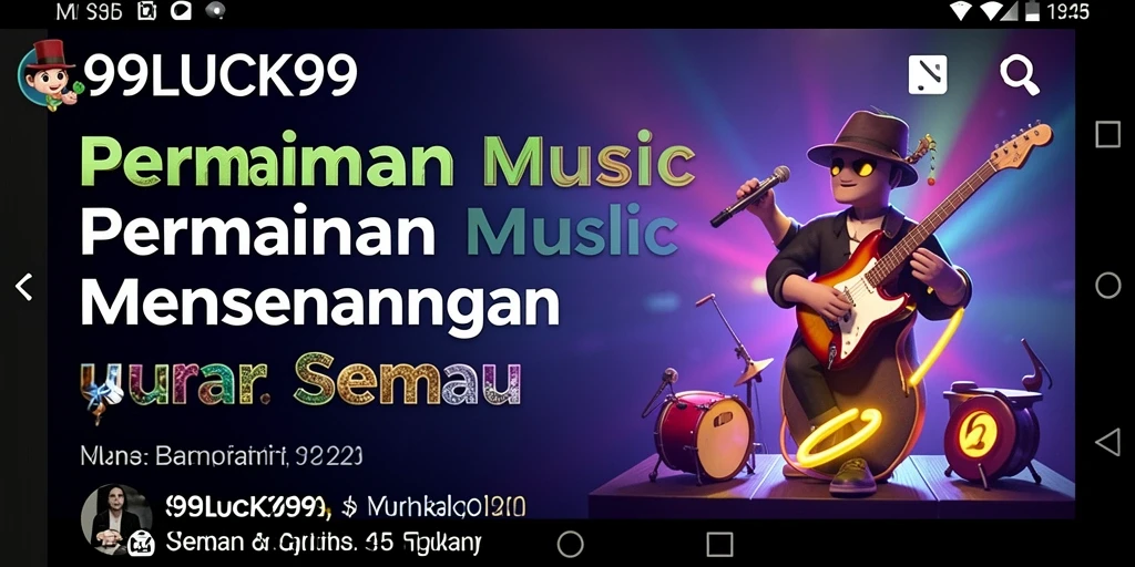 Tangkapan layar gameplay 99LUCK99 dengan interaksi musik yang menarik.