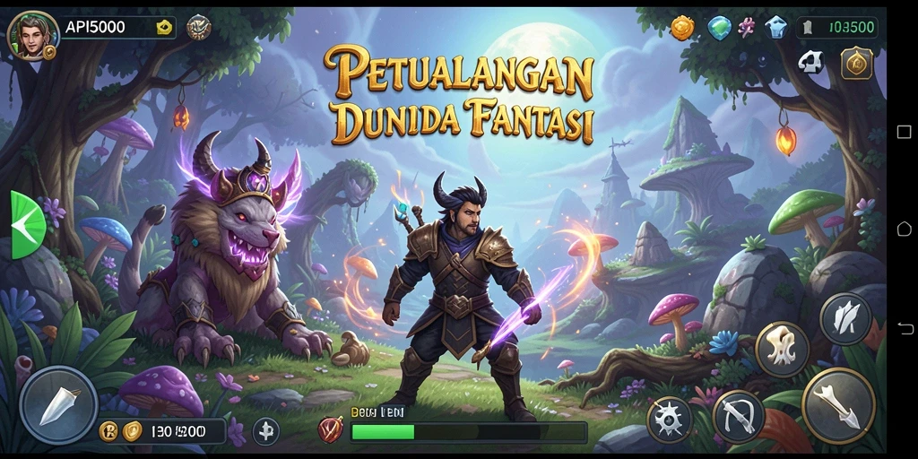 Screenshot menunjukkan aksi seru dalam petualangan API5000.