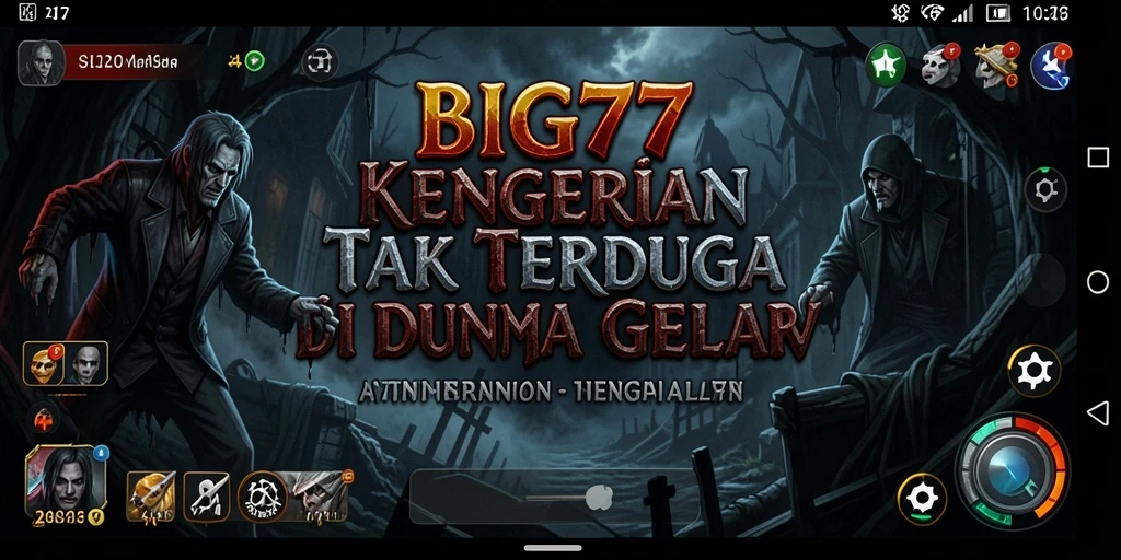 Tampilan gameplay BIG77 yang menakutkan dan mencekam.
