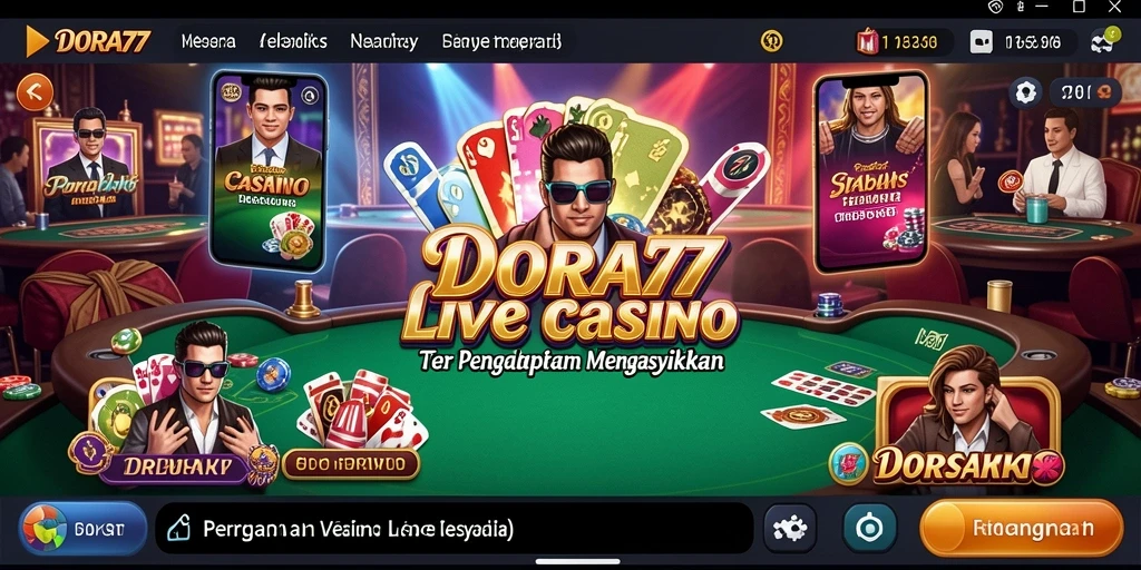 Gameplay Live Casino yang mengasyikkan dengan dealer langsung.
