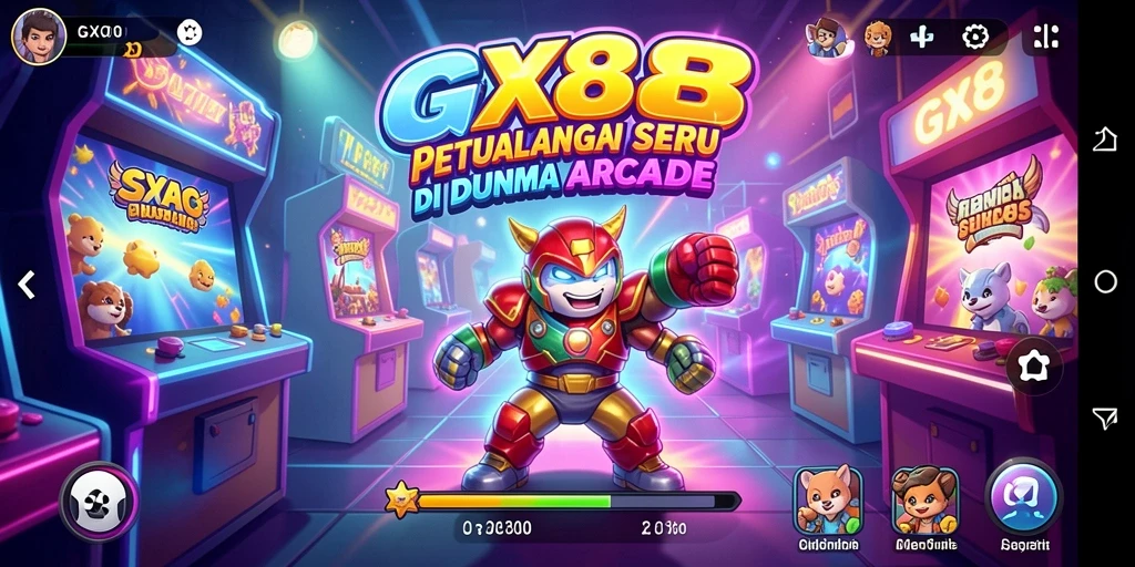Tampak layar gameplay GX88 yang penuh aksi dan tantangan.