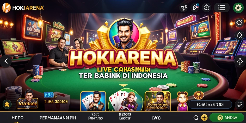 Gameplay Live Casino menarik dengan dealer langsung di HOKIARENA.