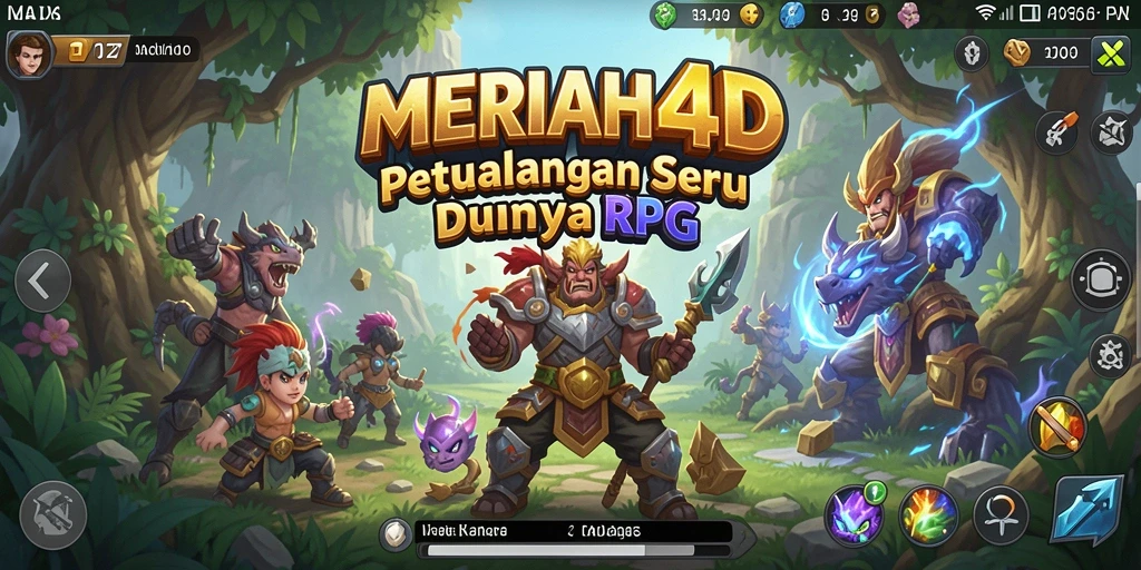 Tangkapan layar gameplay seru dari MERIAH4D dengan pertarungan epik.