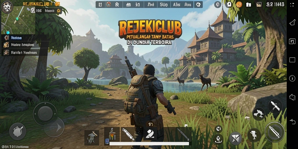 Tampilan gameplay <strong>REJEKICLUB</strong> yang mempesona dengan grafis dunia terbuka.