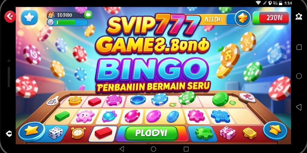 Tampilan seru gameplay Bingo di SVIP777 yang penuh warna.