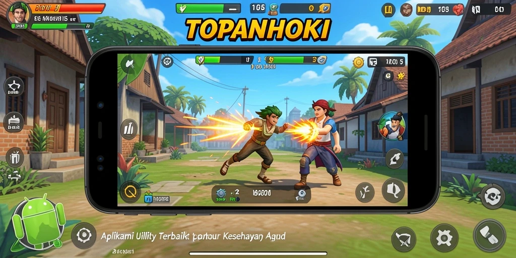 Tampilan utama TOPANHOKI dengan fitur-fitur Utility yang memudahkan.