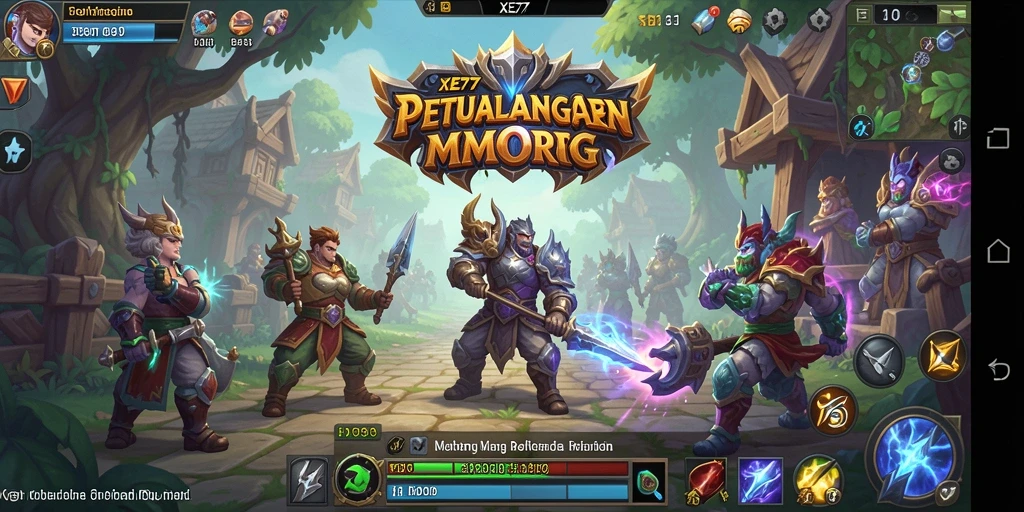 Tampilan gameplay XE77 yang menegangkan dalam petualangan MMORPG.